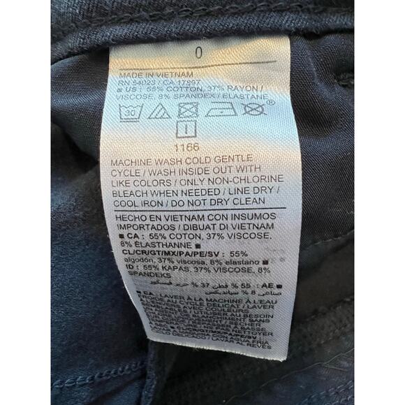 Old Navy High Rise Pixie Navy Skinny Leg Pant Size 0 - Picture 8 of 8